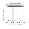 390353_DIMENSION_0001 | Eglo Romania Lustră PARATEBUENO LED 17X3W IP20 390353