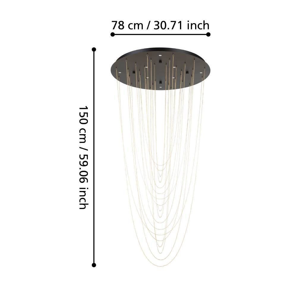 390355_DIMENSION_0001 | Eglo Romania Lustră TREPUCO LED 8X5.4W IP20 390355