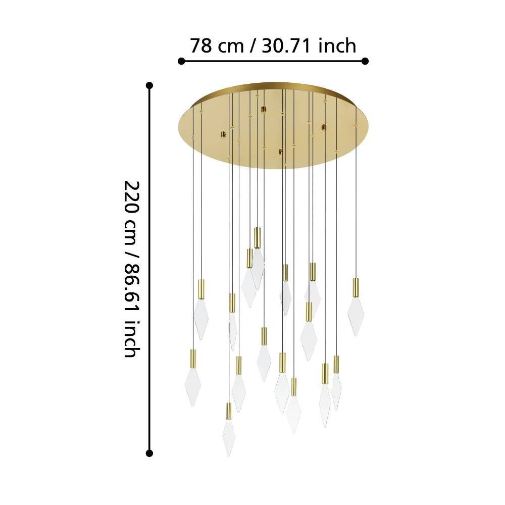 390361_DIMENSION_0001 | Eglo Romania Lustră MIRADOR LED 17X3.3W IP20 390361