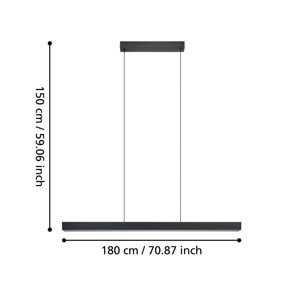 390368_DIMENSION_0001 | Eglo Romania Lustră MONTEBUONO LED 2X10W IP20 390368