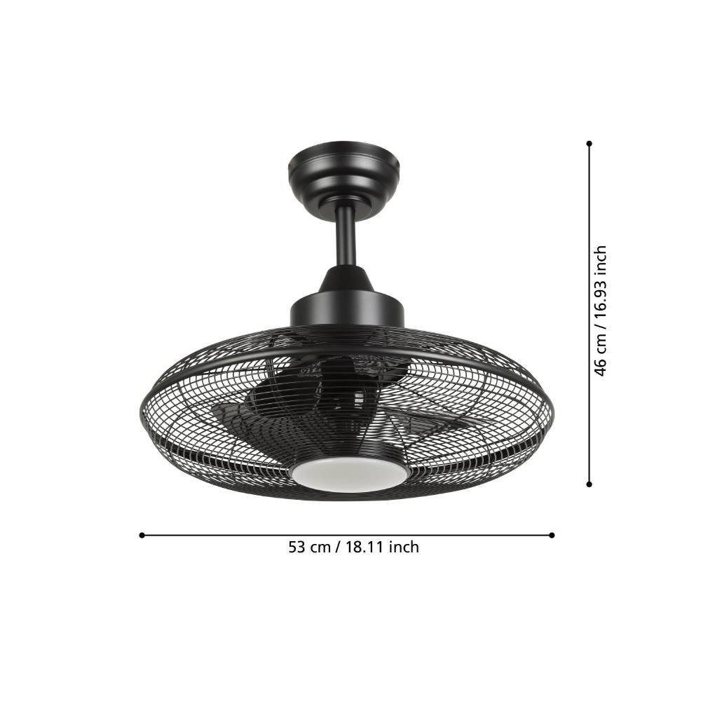 Ventilator plafon cu lumină EGLO IGELDO 35133 | Eglo Romania Ventilator IGELDO LED 15W 35133