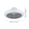 Ventilator plafon cu lumină EGLO KOSTRENA 35138 | Eglo Romania Ventilator KOSTRENA LED 3X8.5W 35138