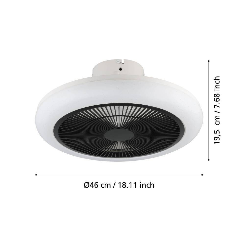 Ventilator plafon cu lumină EGLO KOSTRENA 35139 | Eglo Romania Ventilator KOSTRENA LED 3X8.5W 35139
