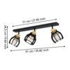 Plafonieră EGLO STILLINGTON 1 43928 | Eglo Romania Plafonieră STILLINGTON 1 3XE27 IP20 43928