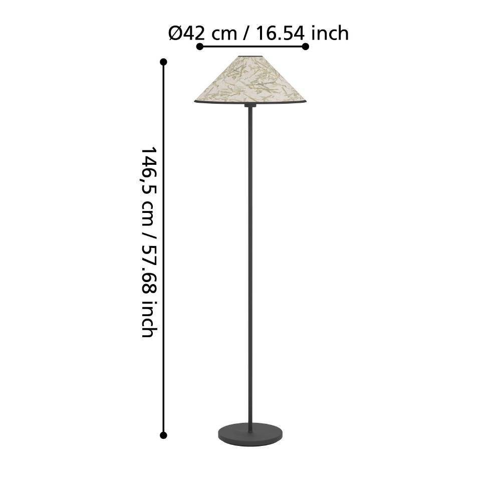 Lampadar EGLO OXPARK 43945 | Eglo Romania Lampadar OXPARK E27 IP20 43945