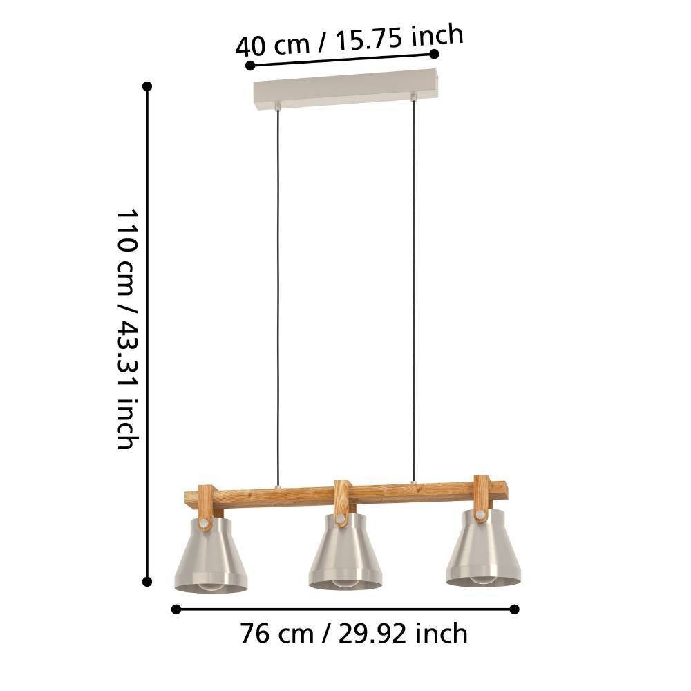 Lustră EGLO CAWTON 43952 | Eglo Romania Lustră CAWTON 3XE27 IP20 43952