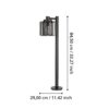 Lampadar EGLO SELINUS 900684 | Eglo Romania Stâlp SELINUS E27 IP65 900684