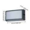 Aplică EGLO CAMARDA 900808 | Eglo Romania Aplică CAMARDA LED 10.5W IP54 900808