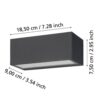 Aplică EGLO SPONGANO 900885 | Eglo Romania Aplică SPONGANO LED 2X5W IP65 900885