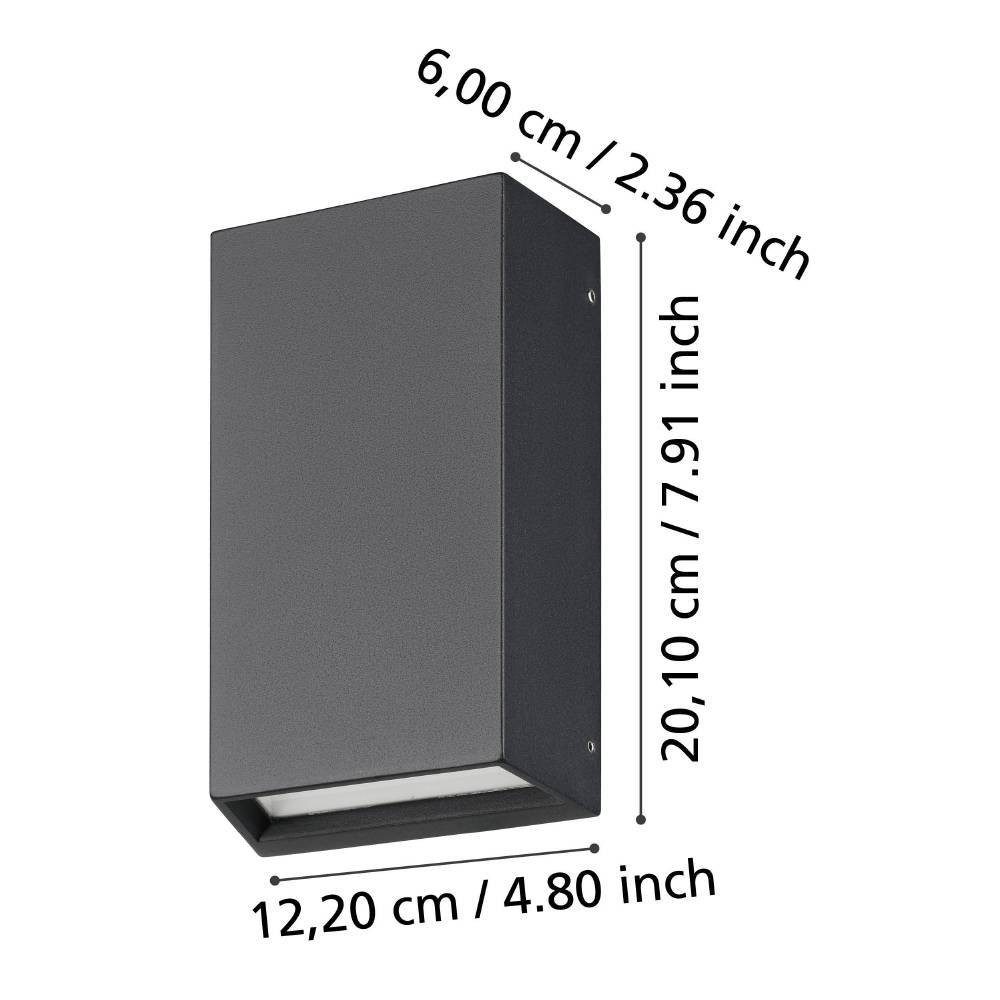 Aplică EGLO SPONGANO 900886 | Eglo Romania Aplică SPONGANO LED 2X5W IP65 900886