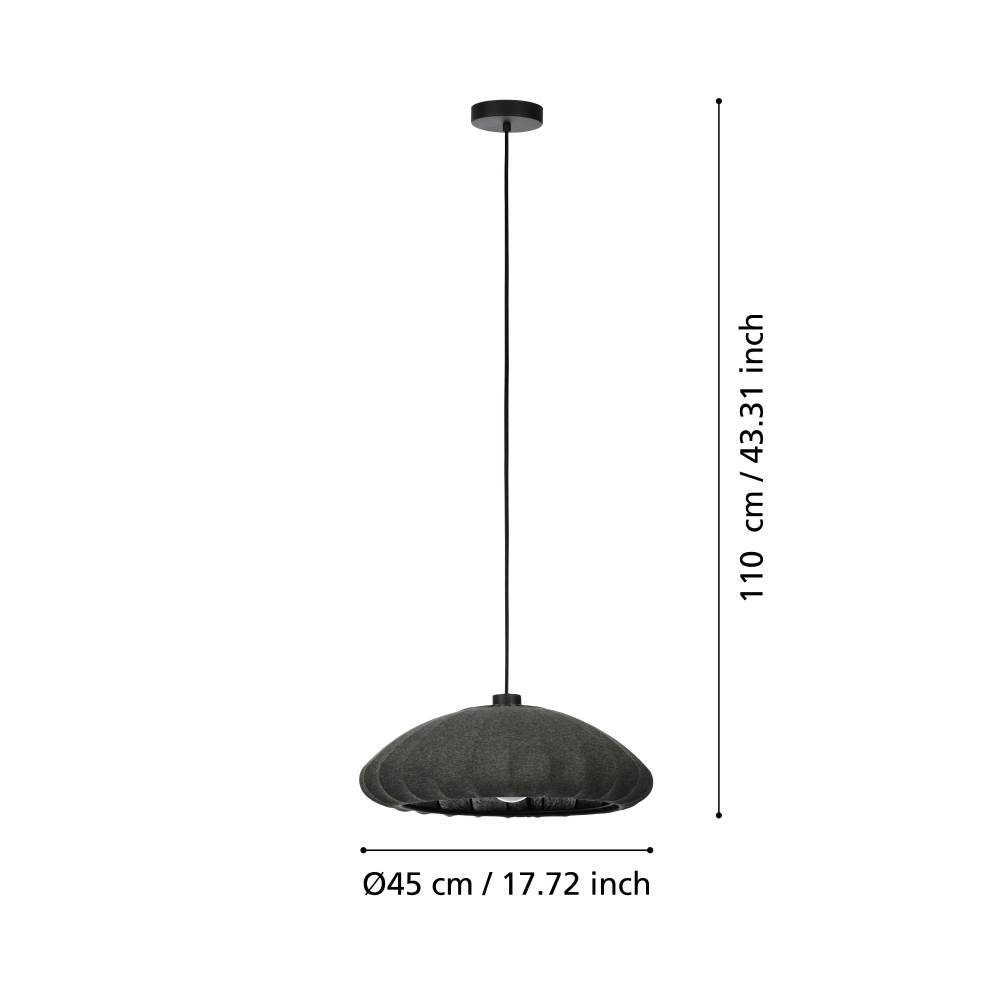 43961_DIMENSION_0001 | Eglo Romania Pendul BARLASTON E27 IP20 43961