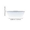 75617_DIMENSION_0001 | Eglo Romania Panou aplicat CALEMAR-S LED 19W IP20 75617