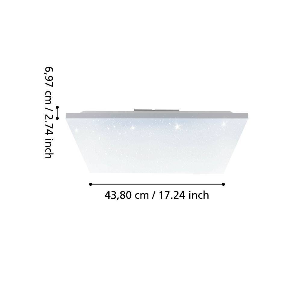 75617_DIMENSION_0001 | Eglo Romania Panou aplicat CALEMAR-S LED 19W IP20 75617