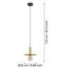 900731_DIMENSION_0001 | Eglo Romania Pendul ESCANDELL E27 IP20 900731