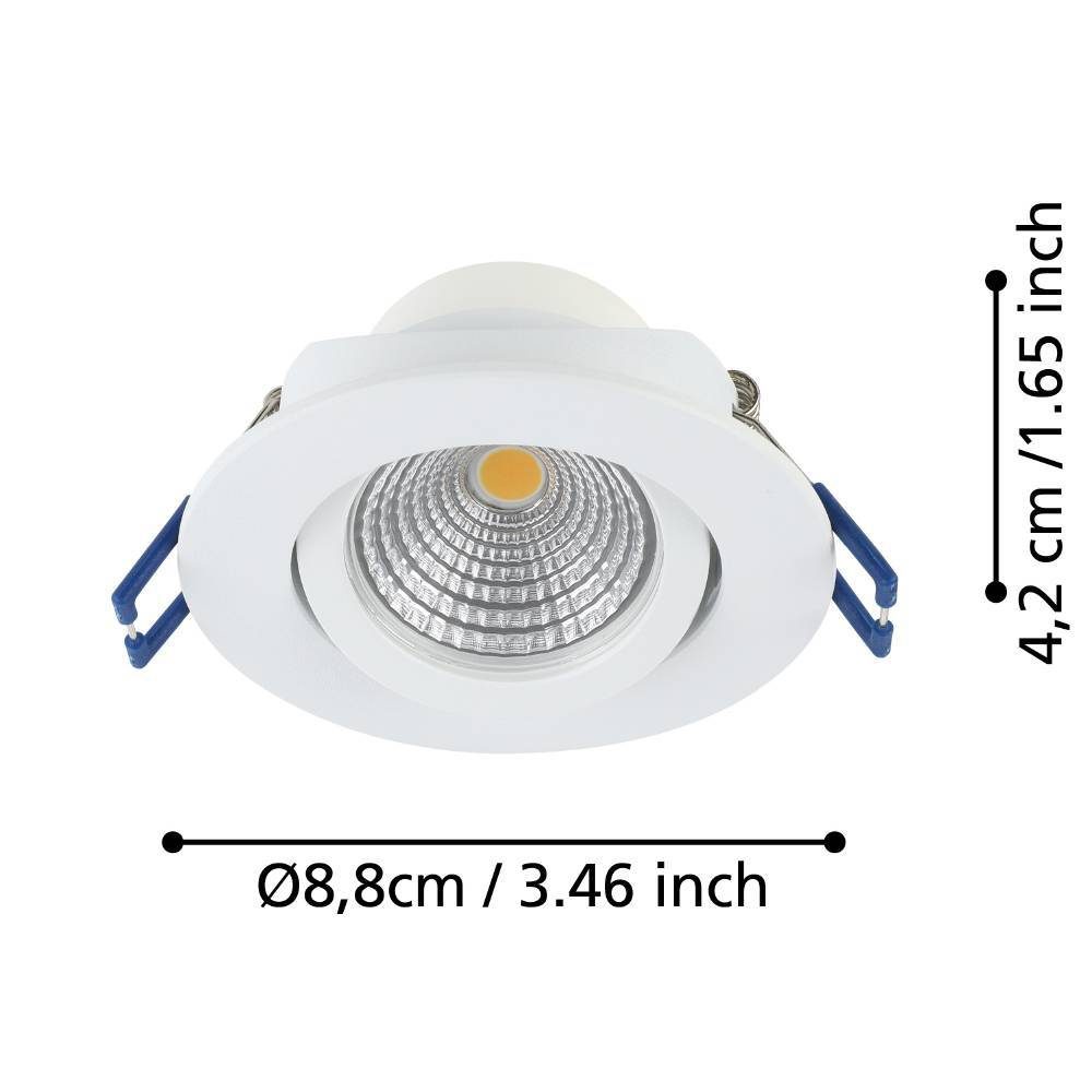 900745_DIMENSION_0001 | Eglo Romania Set 3 spoturi încastrate SALICETO LED 3X6W IP20 900745