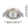 900746_DIMENSION_0001 | Eglo Romania Set 3 spoturi SALICETO LED 3X6W IP20 900746