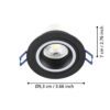 900764_DIMENSION_0001 | Eglo Romania Spot încastrat CAROSSO-Z LED 4.7W IP20 900764