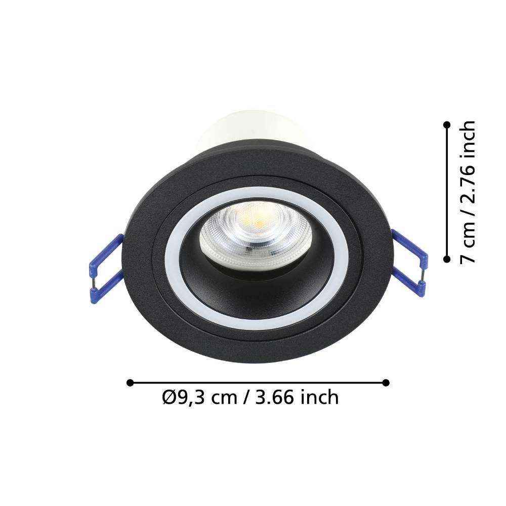900764_DIMENSION_0001 | Eglo Romania Spot încastrat CAROSSO-Z LED 4.7W IP20 900764