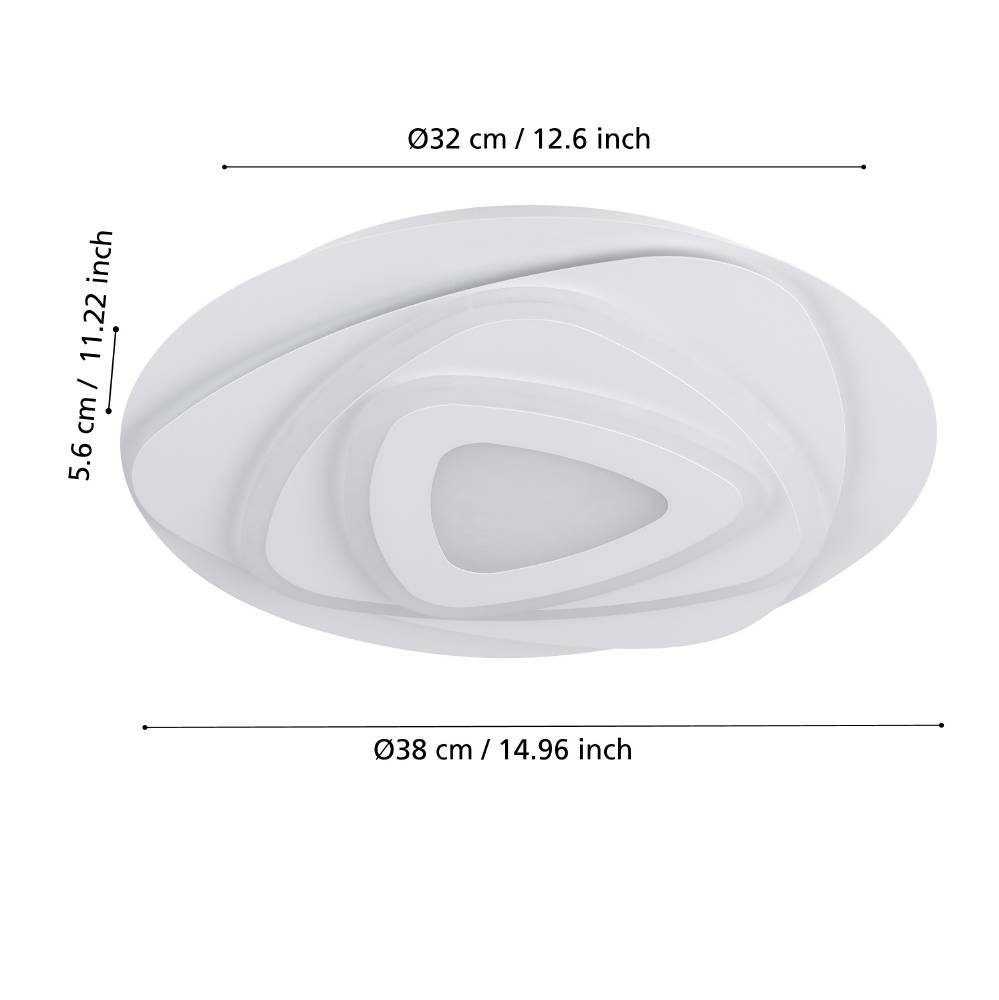 900864_DIMENSION_0001 | Eglo Romania Plafonieră PALAGIANO LED 21W IP20 900864