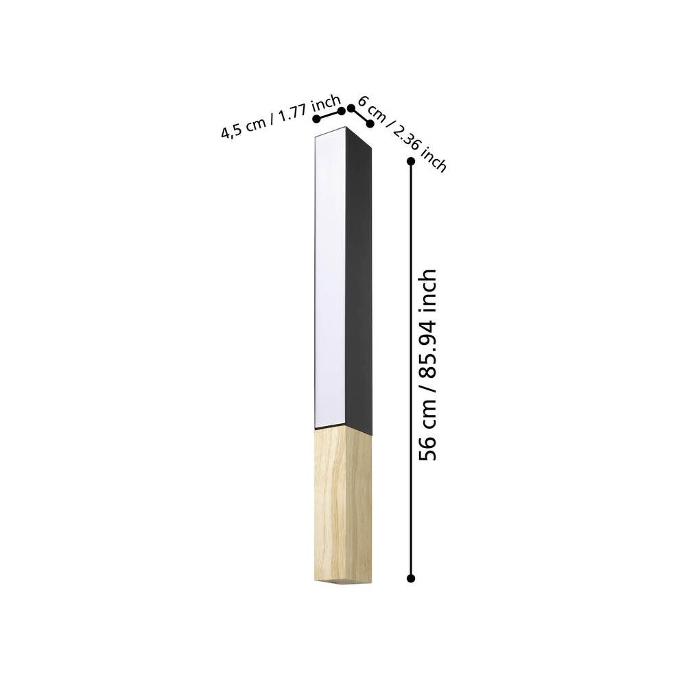 900871_DIMENSION_0001 | Eglo Romania Aplică TUDONS LED 12W IP20 900871