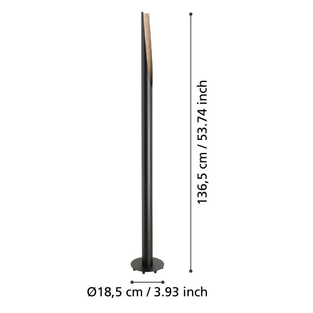 900877_DIMENSION_0001 | Eglo Romania Lampadar BARBOTTO LED GU10 4.5W IP20 900877