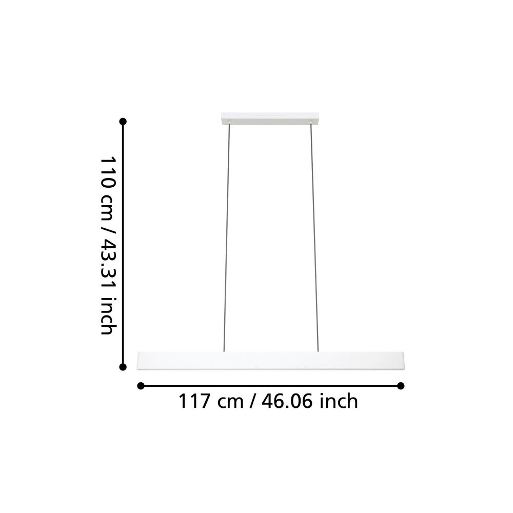 900879_DIMENSION_0001 | Eglo Romania Lustră ANDREAS-Z LED 2X19W IP20 900879