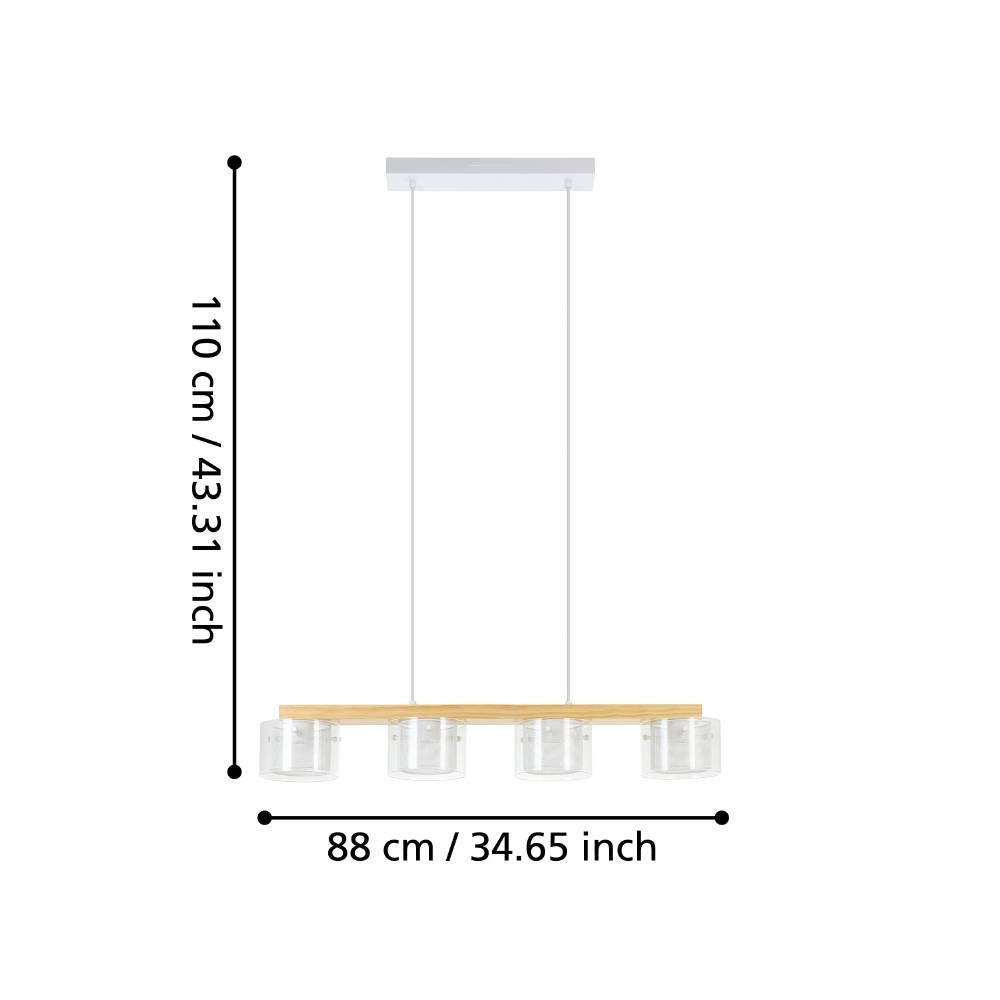 900881_DIMENSION_0001 | Eglo Romania Lustră PORTICO-Z LED 4X3.7W IP20 900881