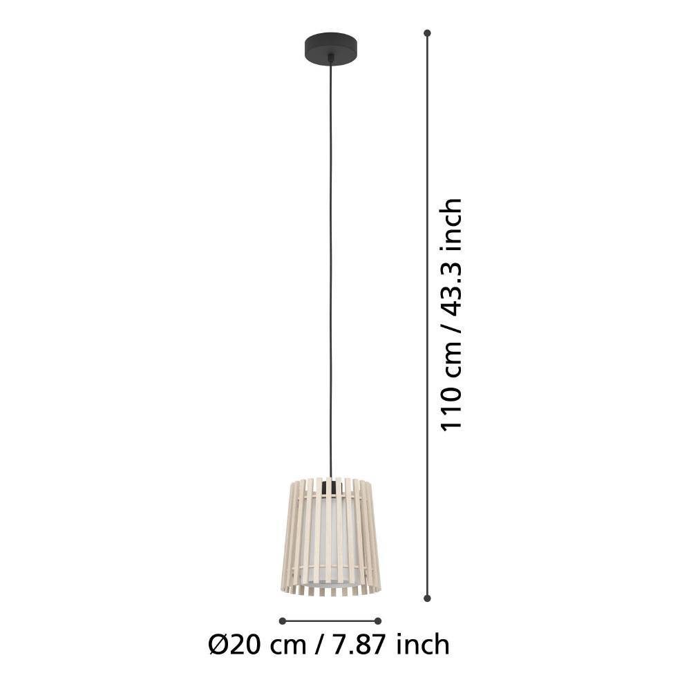 900902_DIMENSION_0001 | Eglo Romania Pendul FATTORIA E27 IP20 900902