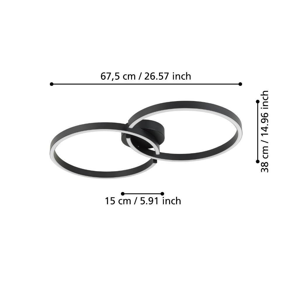 900955_DIMENSION_0001 | Eglo Romania Plafonieră AMANDOLO LED 19.5W IP20 900955