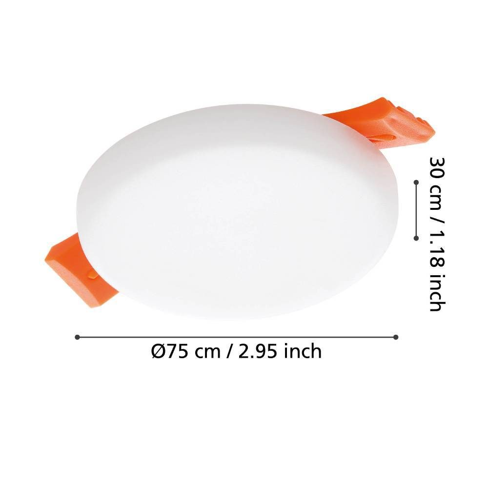 900962_DIMENSION_0001 | Eglo Romania Lampă încastrată RAPITA LED 4.5W IP65/IP20 900962