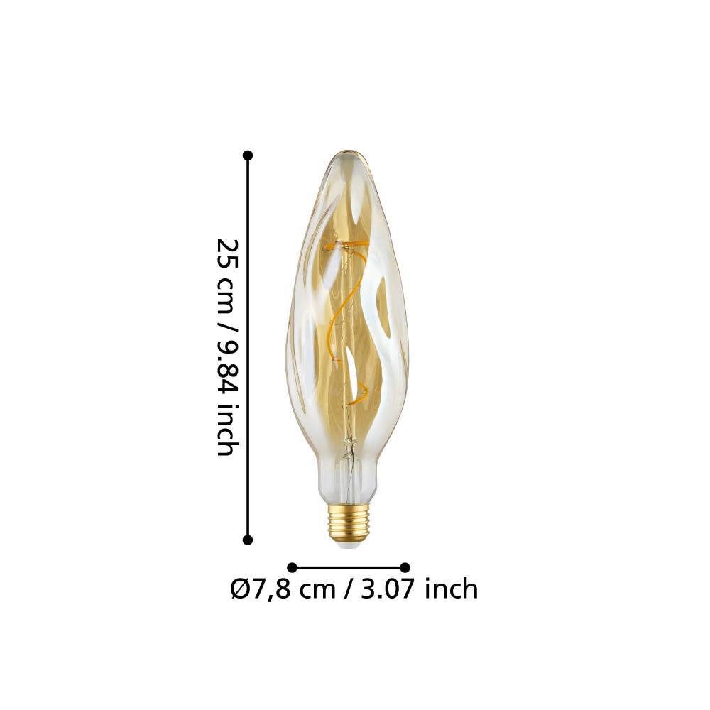 110276_DIMENSION_0001 | Eglo Romania Bec LED E27 4W 2100K 110276