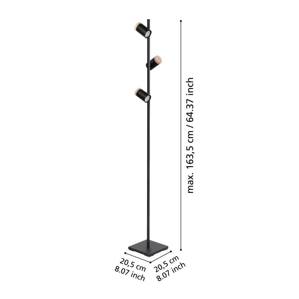 390071_DIMENSION_0001 | Eglo Romania Lampadar CARTAGENA LED 3X4.5W IP20 390071