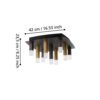 39905_DIMENSION_0001 | Eglo Romania Plafonieră ESTANTERIOS LED 9X3.1W IP20 39905