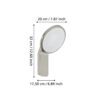 98127_DIMENSION_0001 | Eglo Romania Aplică CICERONE LED 11W IP44 98127