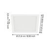 99181_DIMENSION_0001 | Eglo Romania Spot încastrat FUEVA 5 LED 17W IP20 99181