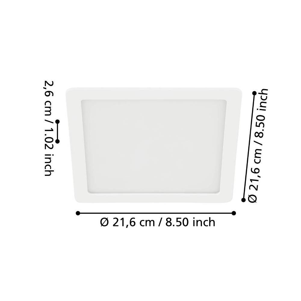 99181_DIMENSION_0001 | Eglo Romania Spot încastrat FUEVA 5 LED 17W IP20 99181