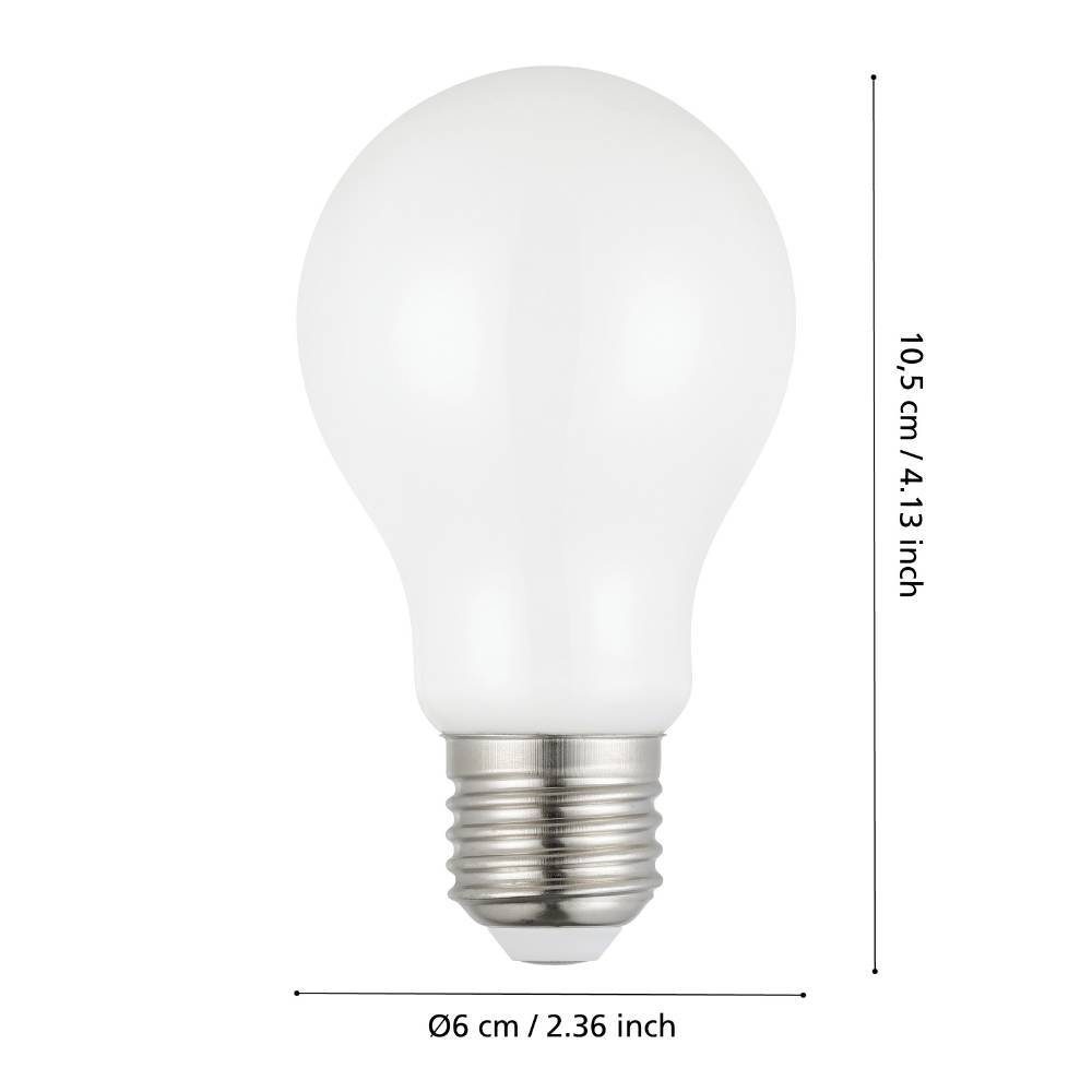 110293_DIMENSION_0001 | Eglo Romania Bec LED E27 A60 9W 2700K 110293