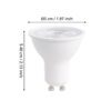 110308_DIMENSION_0001 | Eglo Romania Bec LED GU10 4.9W 2700K-6500K 110308