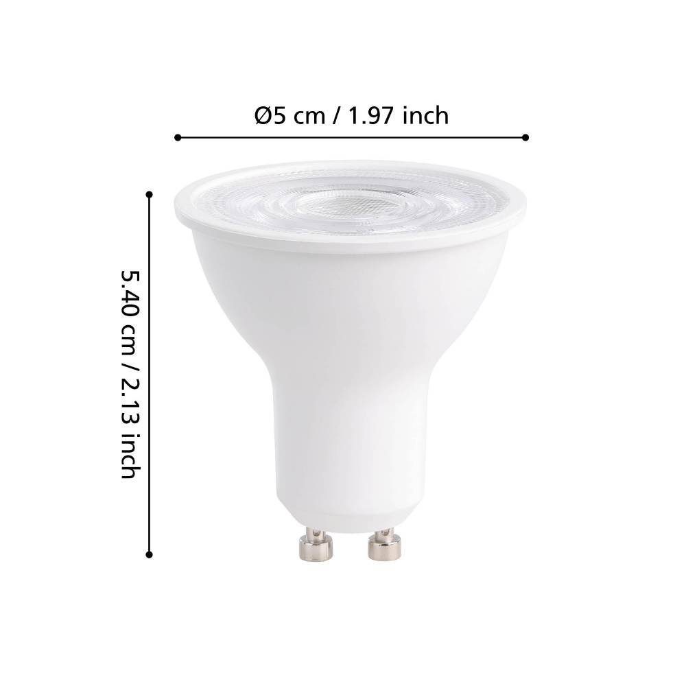 110308_DIMENSION_0001 | Eglo Romania Bec LED GU10 4.9W 2700K-6500K 110308
