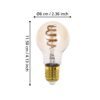 110312_DIMENSION_0001 | Eglo Romania Set 2 becuri LED E27 A60 2X4.9W 110312