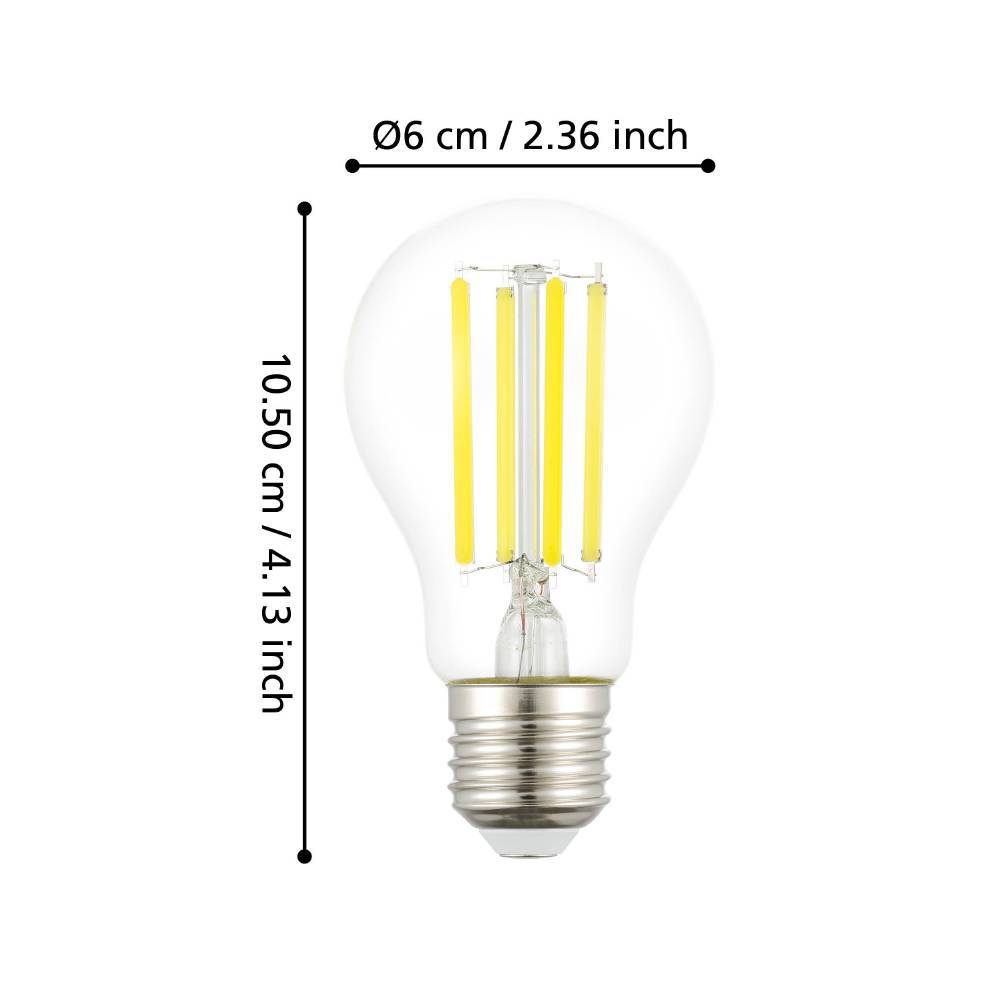 110325_DIMENSION_0001 | Eglo Romania Bec LED E27 A60 3.8W 3000K 110325