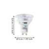 110334_DIMENSION_0001 | Eglo Romania Bec LED GU10 2.5W 3000K 110334