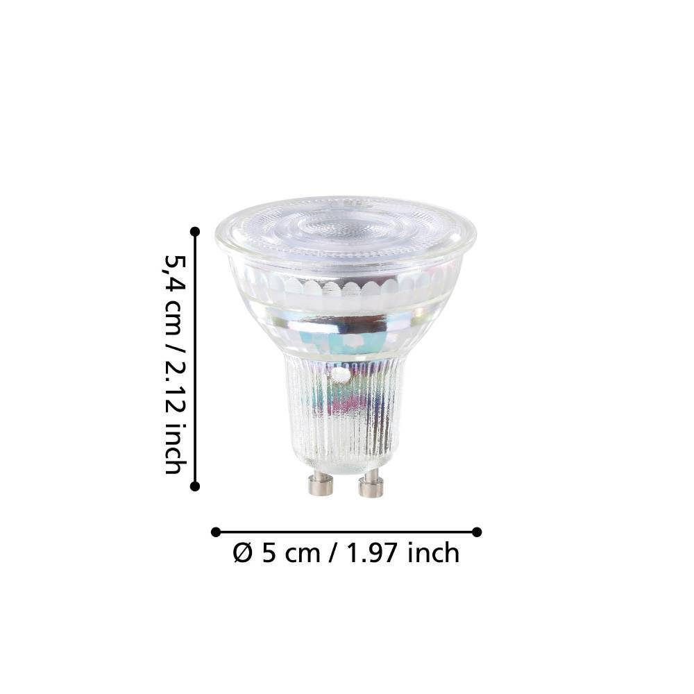 110334_DIMENSION_0001 | Eglo Romania Bec LED GU10 2.5W 3000K 110334