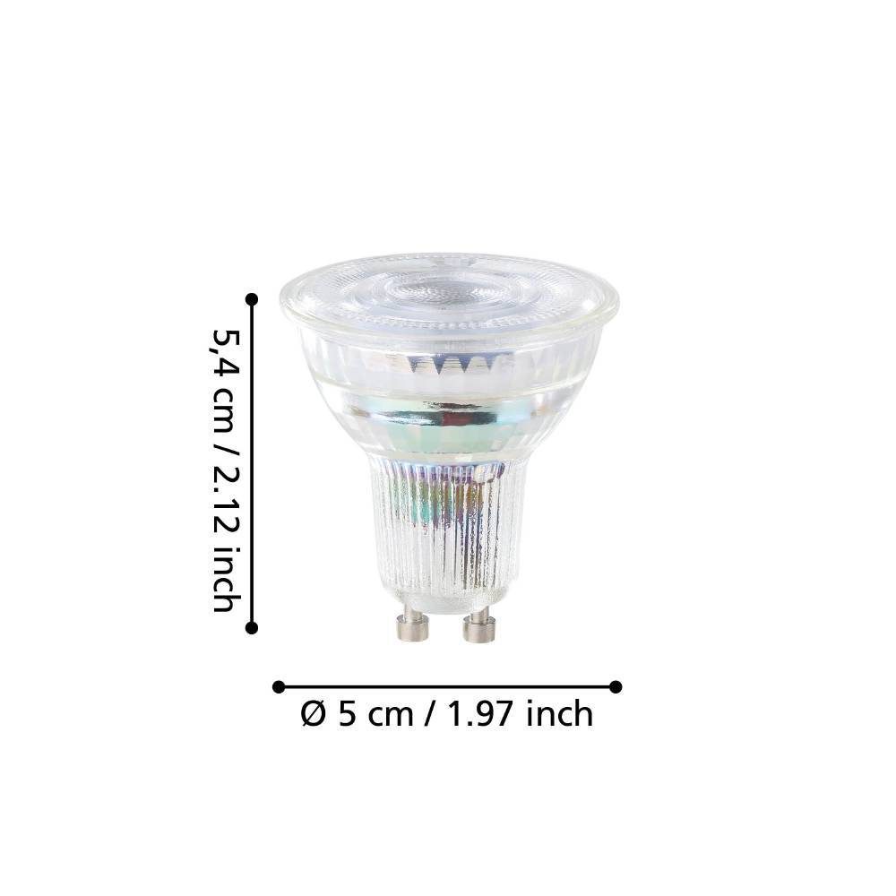 110335_DIMENSION_0001 | Eglo Romania Bec LED GU10 2.5W 4000K 110335