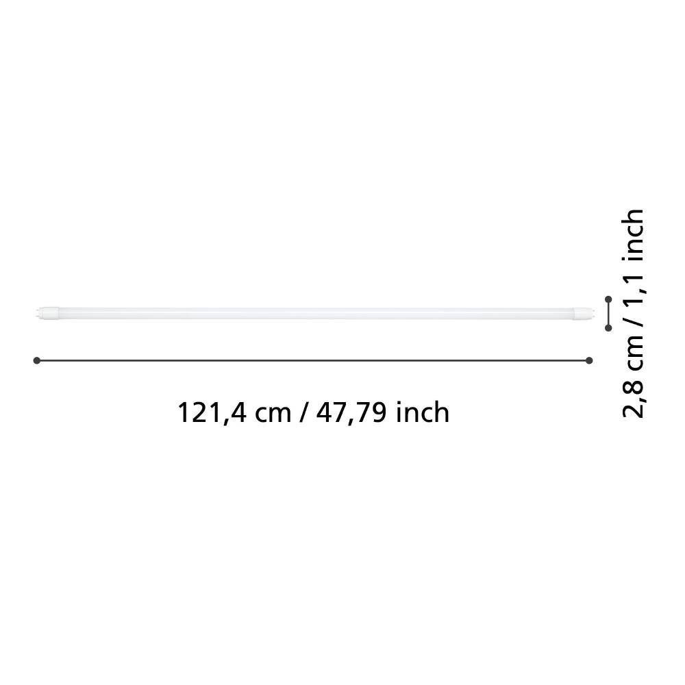 110337_DIMENSION_0001 | Eglo Romania Tub LED G13 T8 TUBE 15W 3000K 1700lm 110337