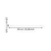 110339_DIMENSION_0001 | Eglo Romania Tub LED G13 T8 TUBE 10W 4000K 1650lm 110339
