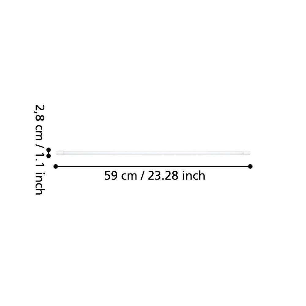 110339_DIMENSION_0001 | Eglo Romania Tub LED G13 T8 TUBE 10W 4000K 1650lm 110339