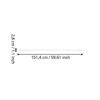 110346_DIMENSION_0001 | Eglo Romania Tub LED G13 T8 TUBE 23W 6500K 2600lm 110346