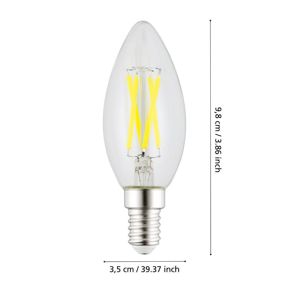 113133_DIMENSION_0001 | Eglo Romania Bec LED E14 C35 2.2W 4000K 113133