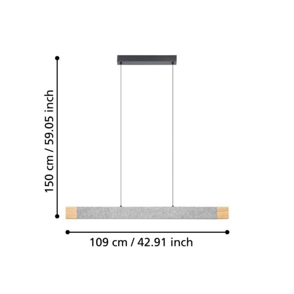 Pendul VALLELADO LED 18W;4.2W IP20 390386 - imagine 5